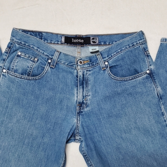 VINTAGE 90s Levi's Silver Tab Loose Fit Baggy Fit Light Wash Grunge Skater Jeans - Picture 7 of 14